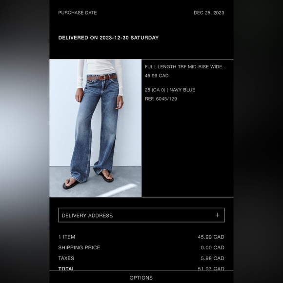 Zara Full Length Mid Rise Jean - Picture 3 of 3